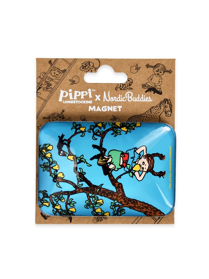 XL Glass Magnet Pippi Upside Down Motif