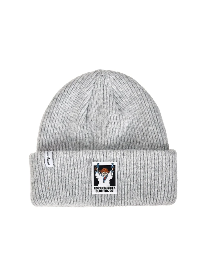 Mössa Pippi Nattsärk Motiv Vuxen - Grå