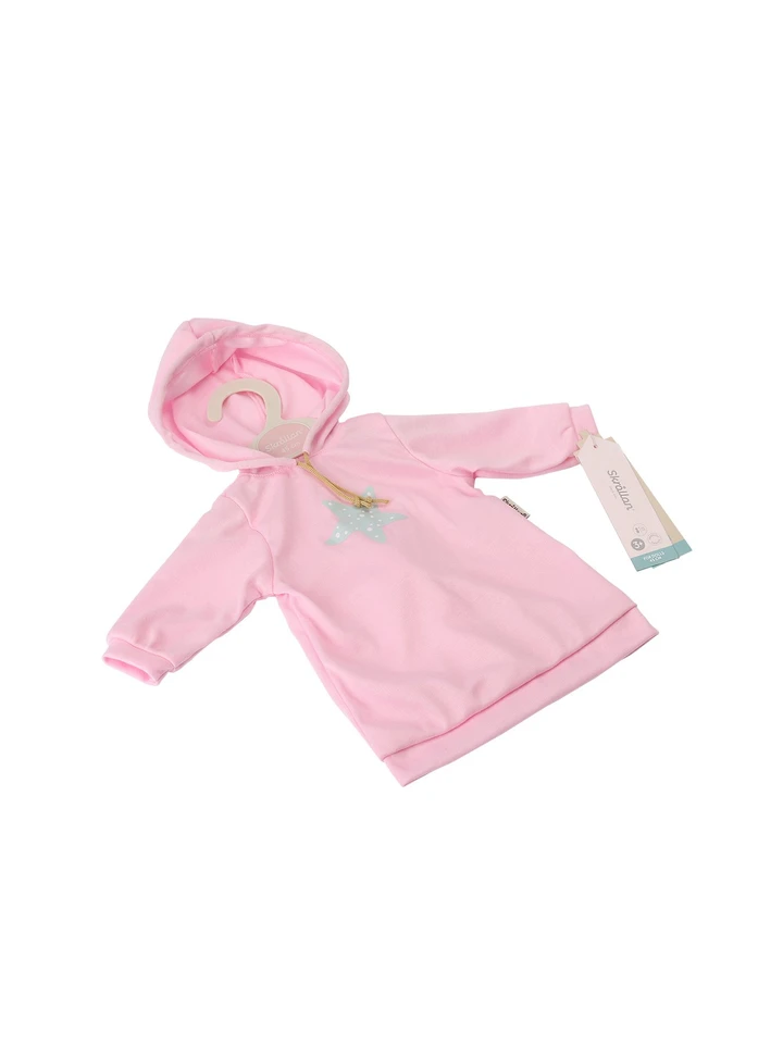 Skrållan Hoodie Pink - 45 cm