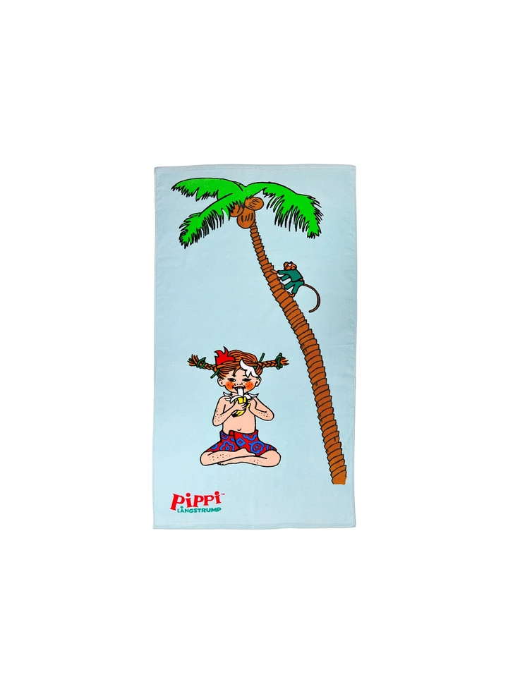 Pippi Longstocking Bath Towel South Seas – Blue