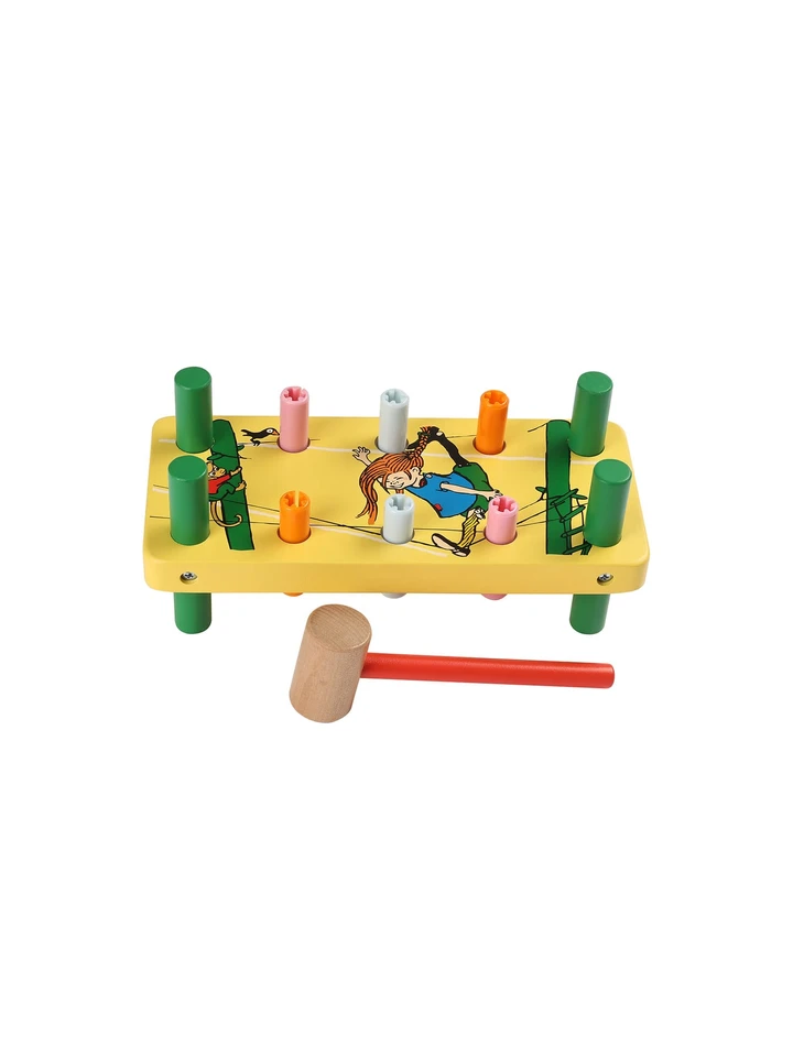 Pounding bench Pippi Longstocking - Yellow