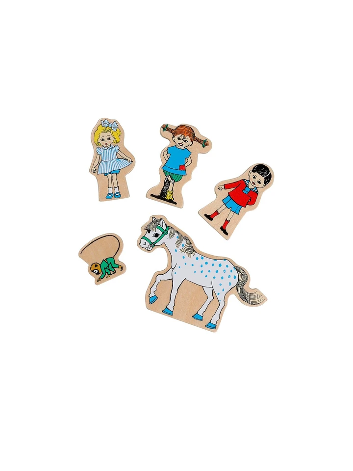 Wooden Figures set Pippi Longstocking