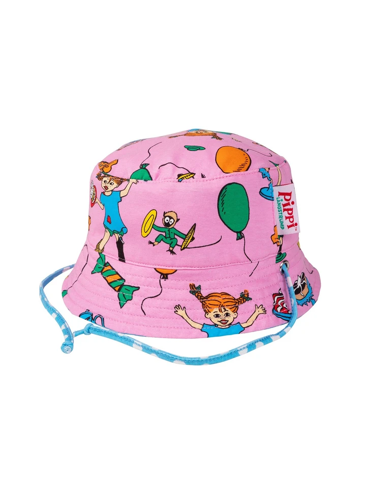 Pippi Långstrump Solhatt Kalas Rosa - Baby