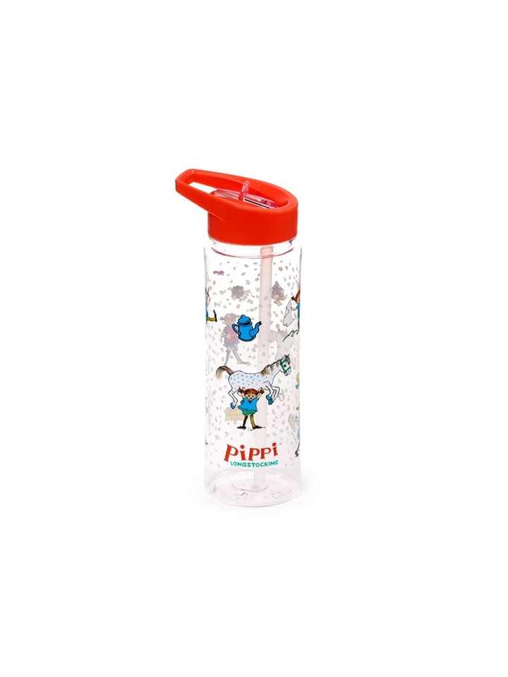 Waterbottle Pippi Longstocking 550ml - Transparent