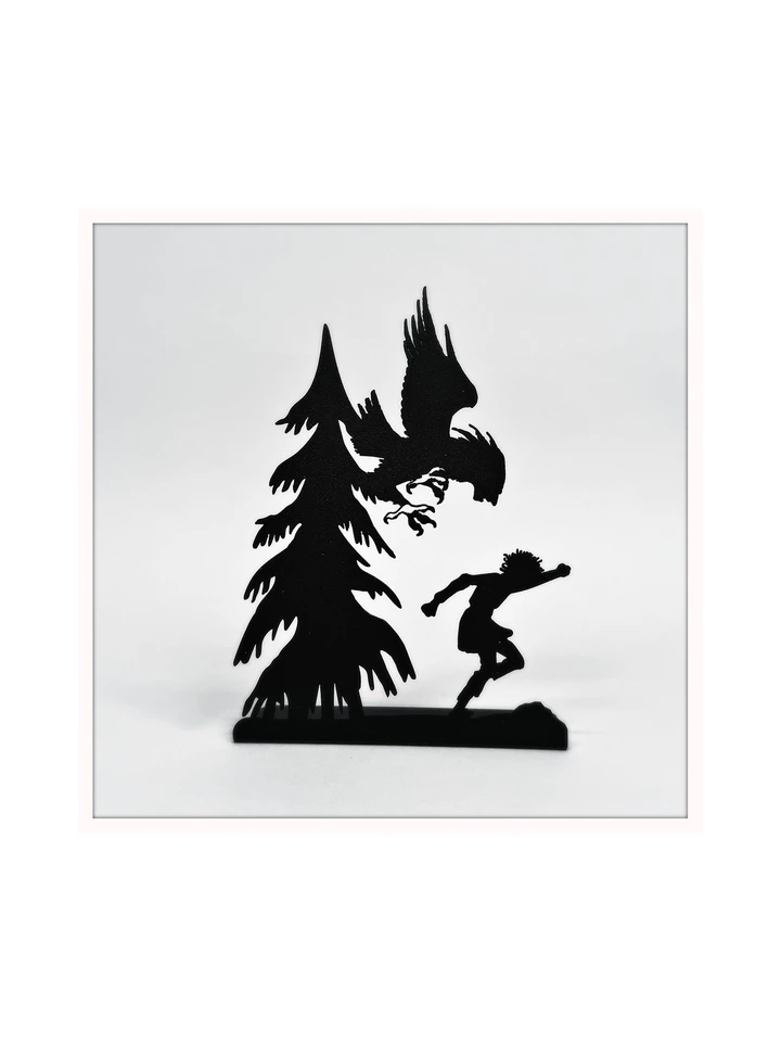 Ronja, the Robber's Daughter Metal Silhouette – Black