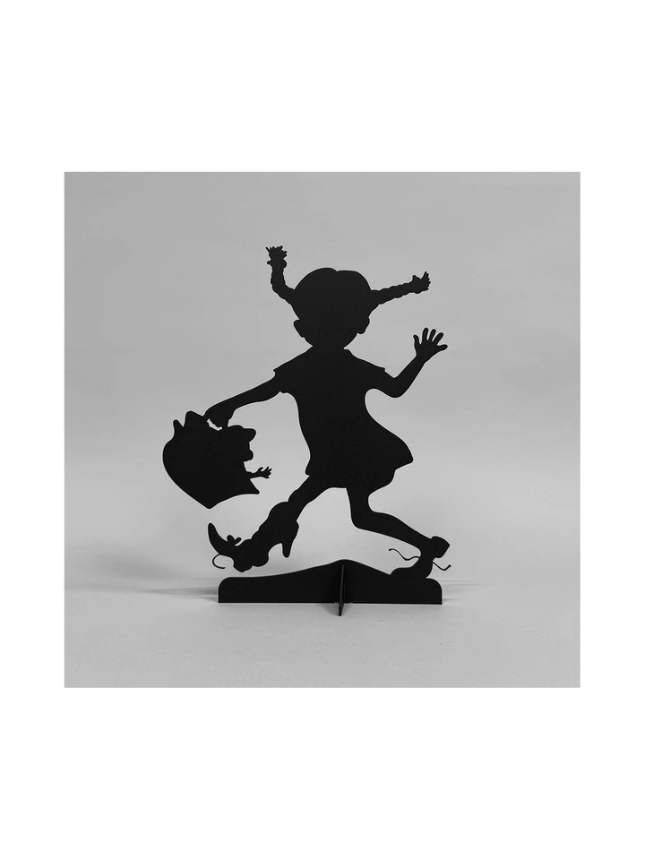 Pippi Longstocking Metal Silhouette – Black
