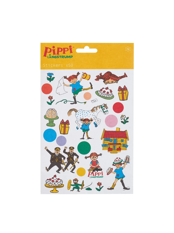 Pippi Longstocking and Friends Stickers – 50 pcs