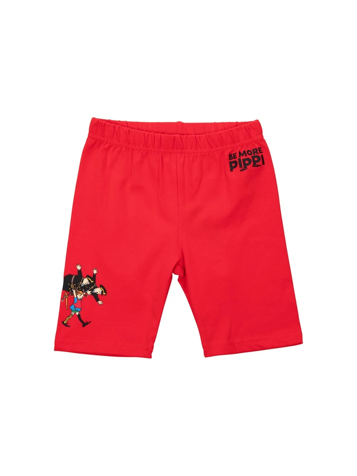 Pippi Longstocking Shorts Kling & Klang Motif - Red