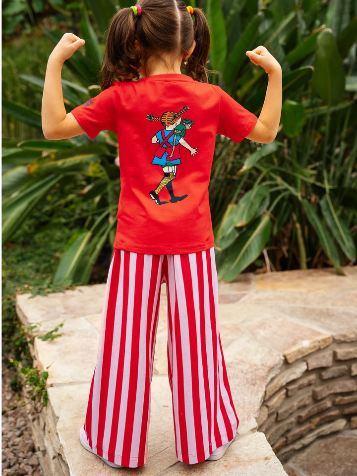 Longstocking and Mr. Nilsson T-shirt - Red