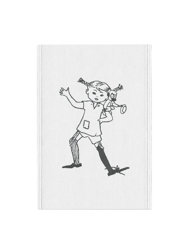 Pippi and Mr. Nilsson Towel 35x50 cm – White