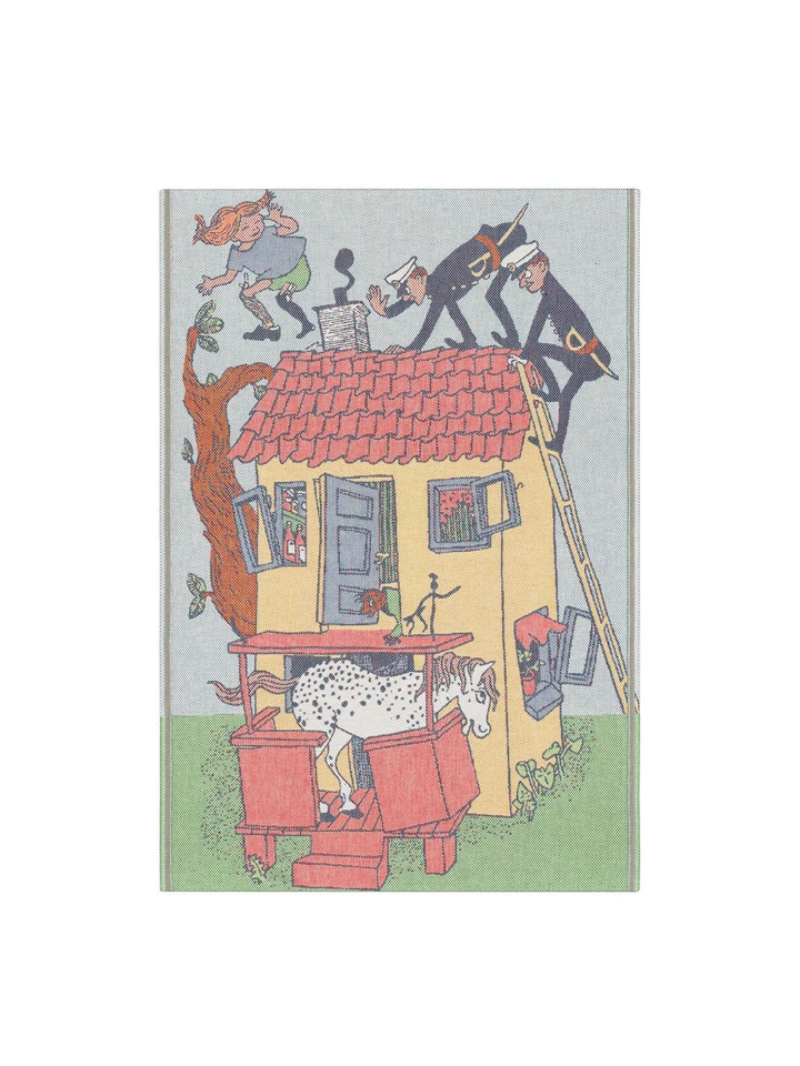 Pippi Babydecke mit Villa Kunterbunt 72 x 105 cm - Mehrfarbig