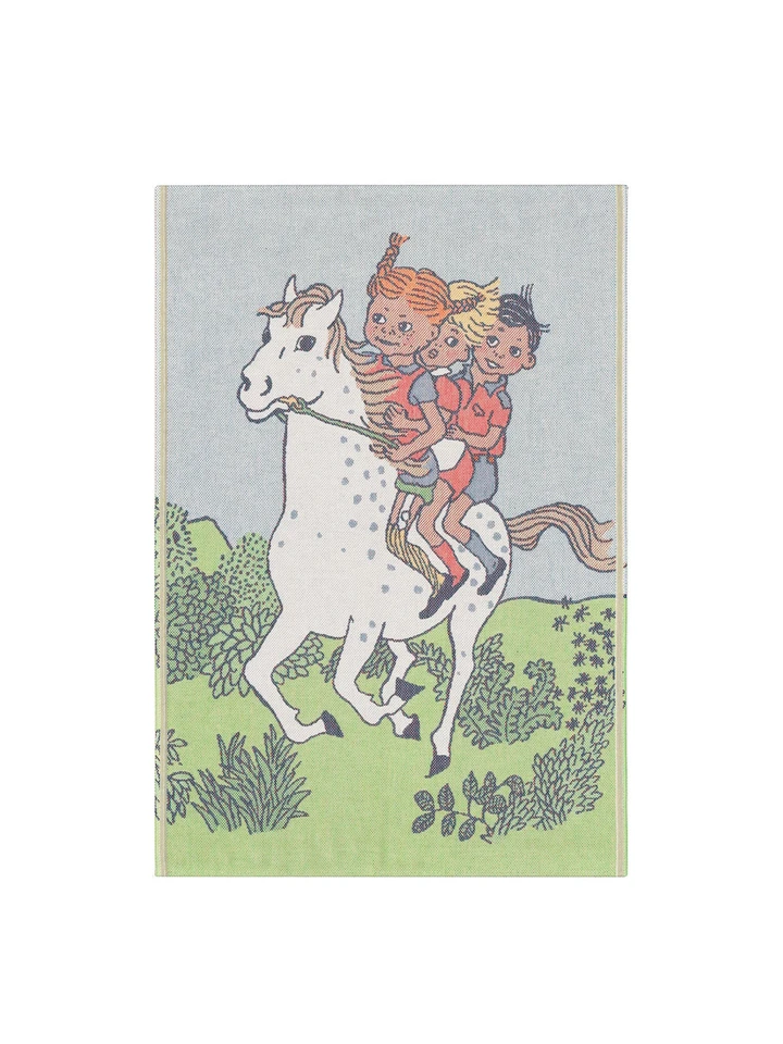 Pippi Babydecke Reitszene 72 x 105 cm – Mehrfarbig