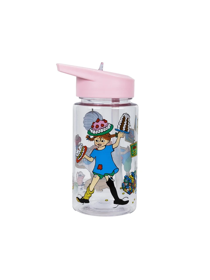 Pippi Langstrumpf Trinkflasche 550 ml - Rosa
