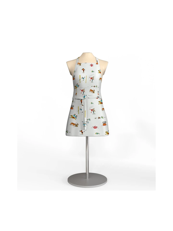 Apron Pippi Longstocking at circus white - Kids
