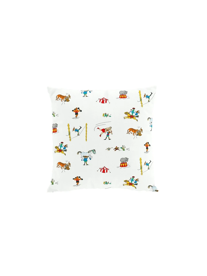 Kuddfodral Pippi på cirkus - Vit