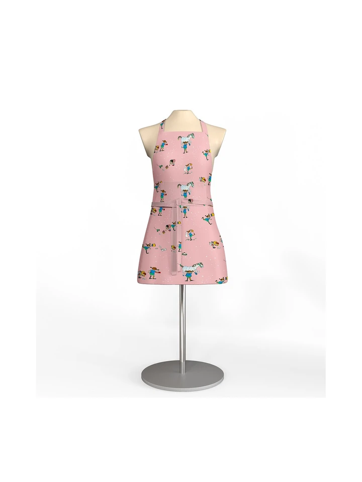 Apron Pippi Longstocking with friends pink - Kids