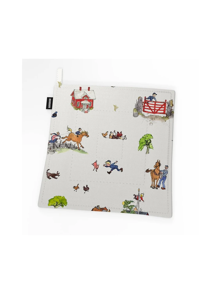 Pot holder Emil in Lönneberga - White