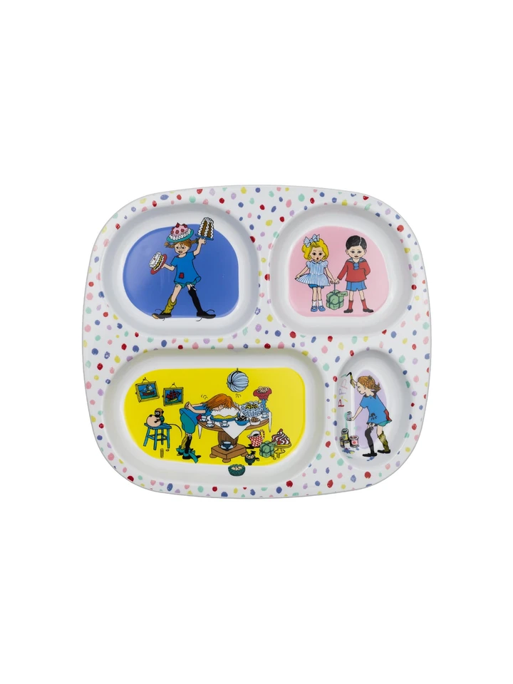 Kinder-Teller Pippi Langstrumpf – 4 Fächer