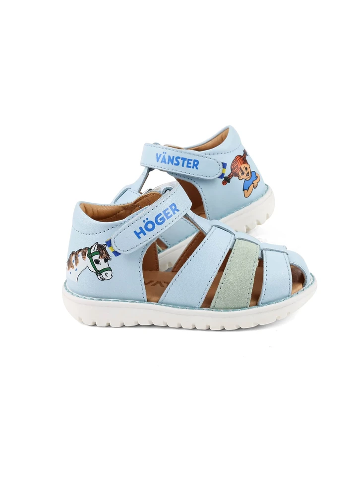Sandaler Pippi Långstrump - Ljusblå