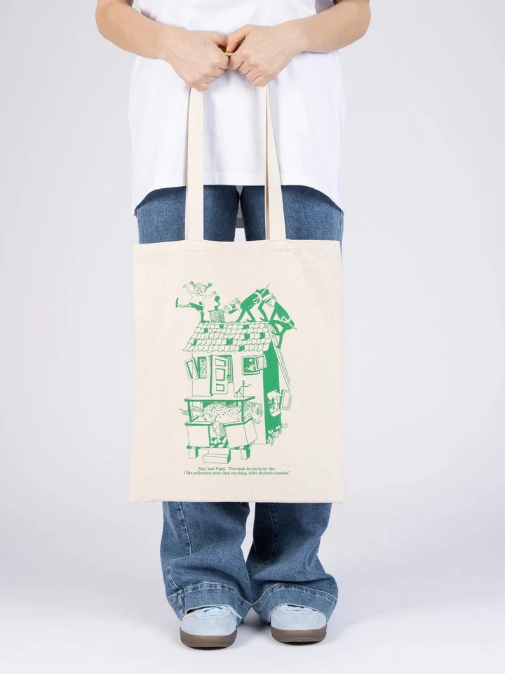Totebag Pippi Longstocking playing - beige