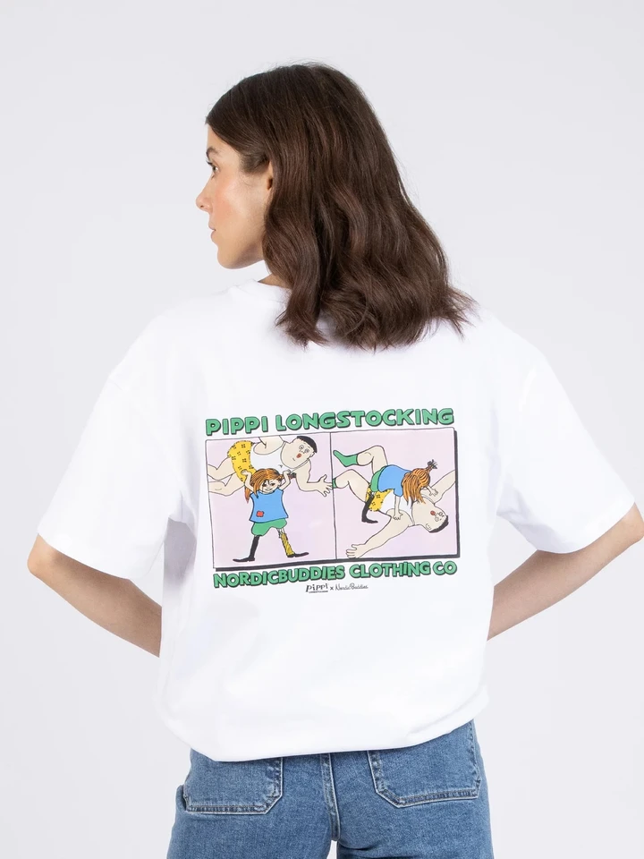 T-shirt Pippi Longstocking strong - White