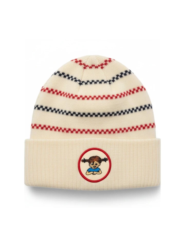 Mössa Pippi Långstrump -  rutrandig