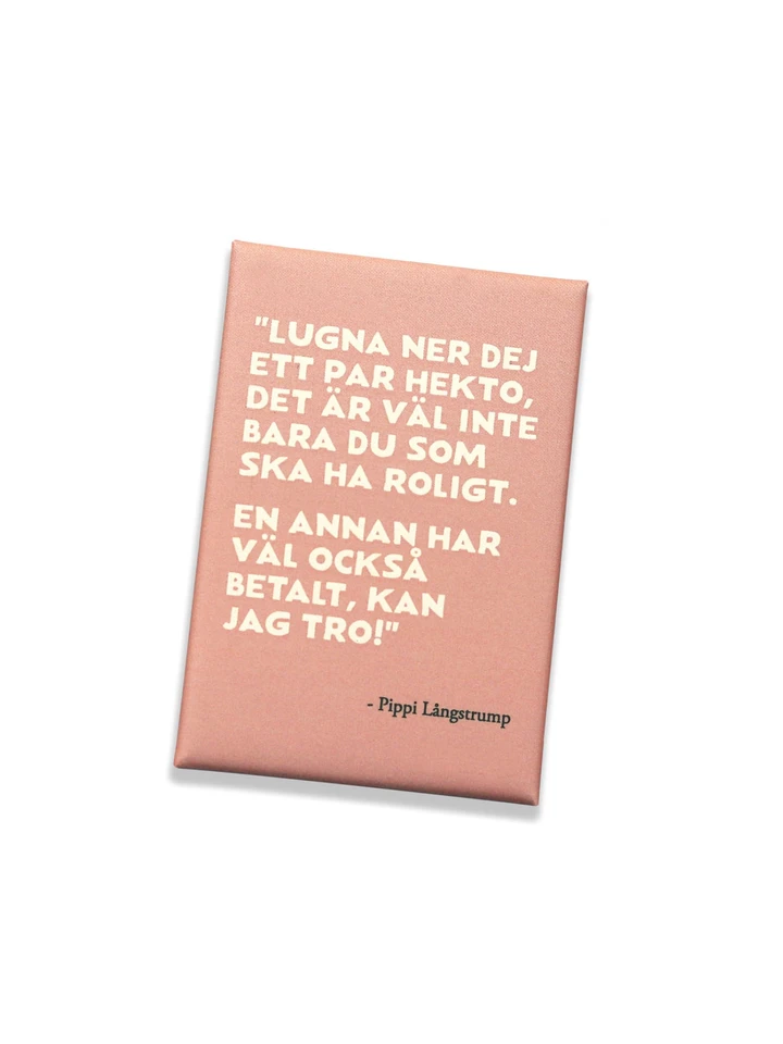 Magnet Pippi Långstrump "Ett par Hekto" - Rosa