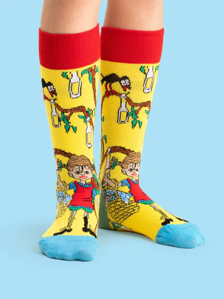 Strumpor Pippi Långstrump Sockerdricka - Gul