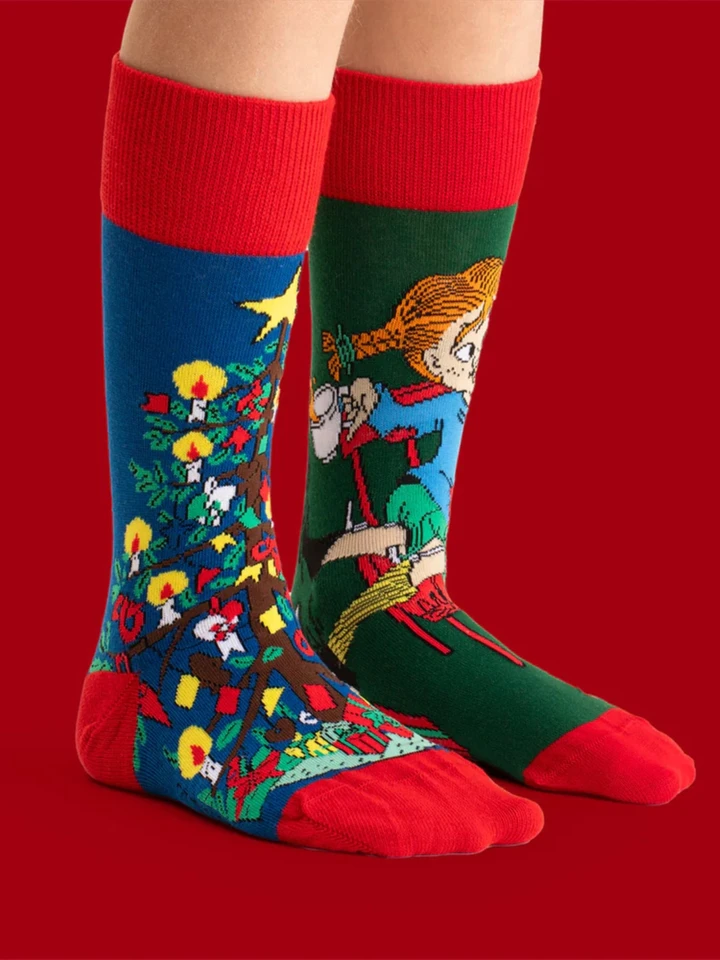 Socks Pippi Longstocking - Red