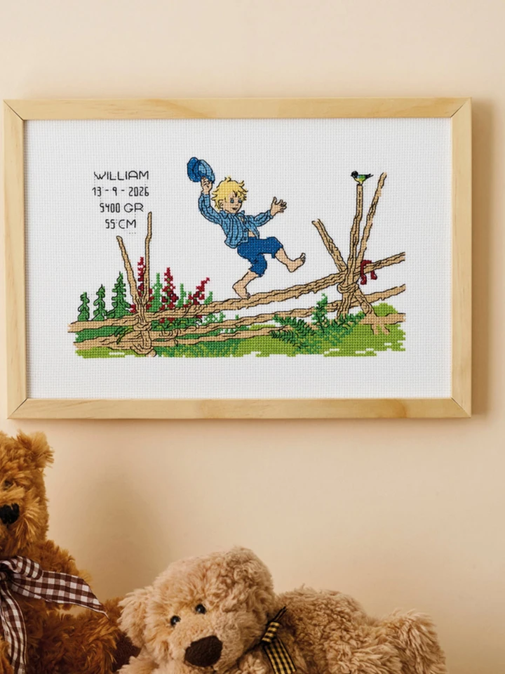 Embroidery set Birth Chart - Emil in Lönneberga