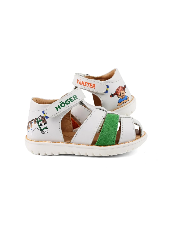 Sandaler Pippi Långstrump - Vit