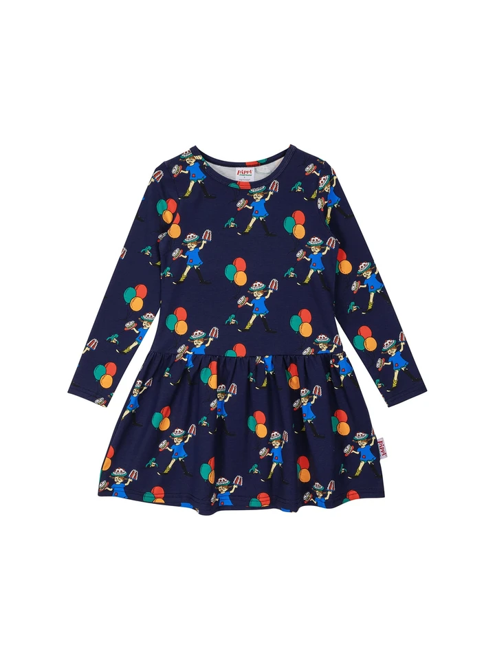 Pippi Longstocking dress - Blue
