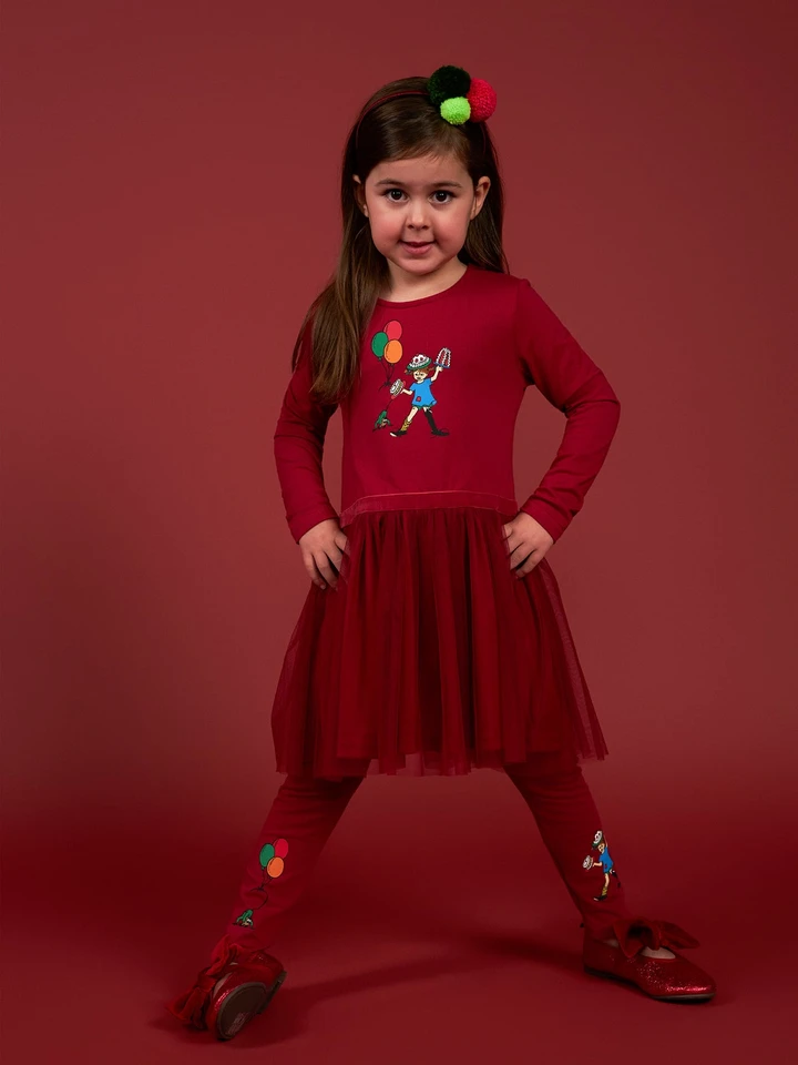 Dress Pippi Longstocking - Red