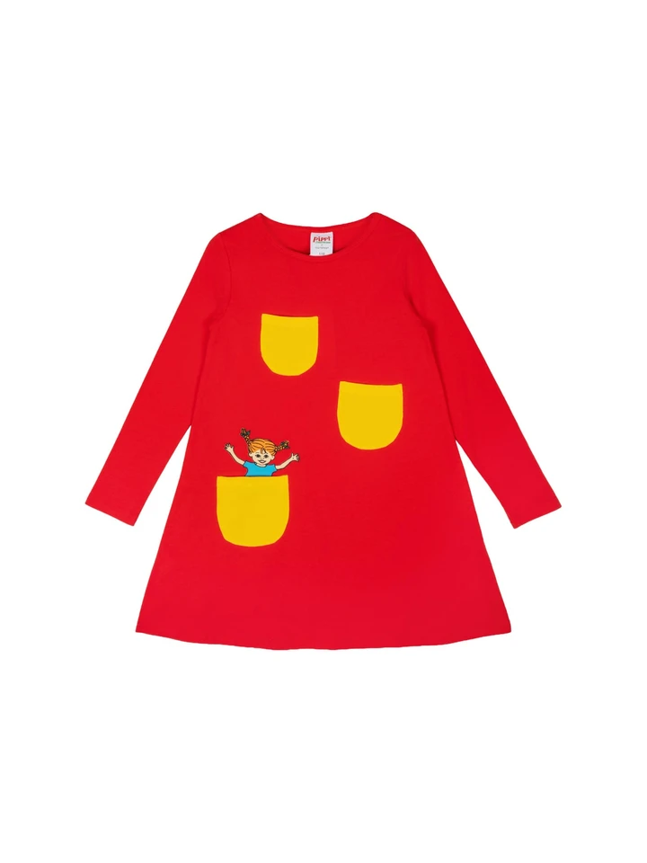 Klänning Pippi Långstrump - Röd