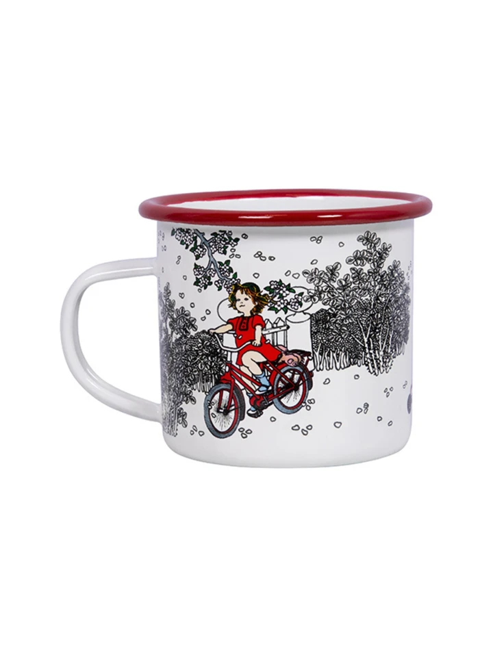 Enamel mug Lotta on Troublemaker Street - 3,5 dl