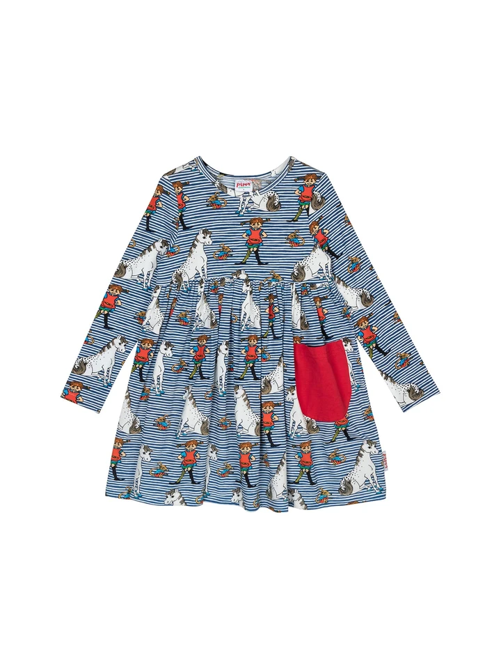 Klänning Pippi Långstrump - Blå