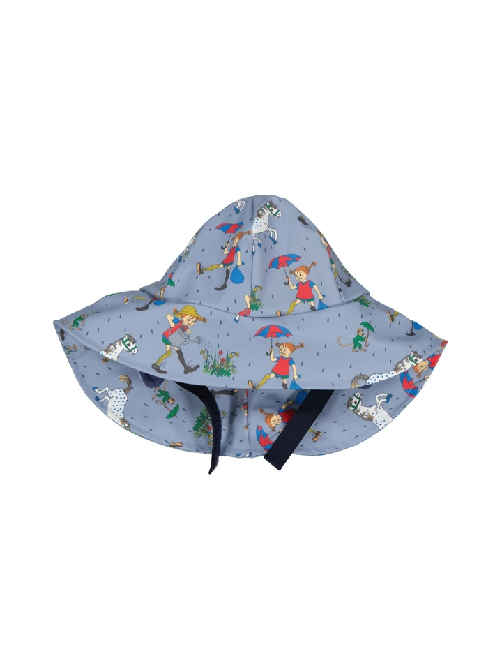 Rain hat Pippi Longstocking - Denim blue
