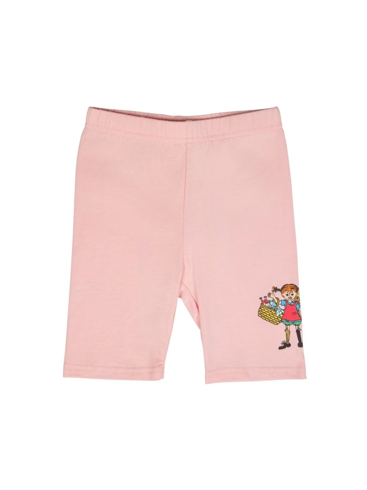 Cykelshorts Pippi Långstrump picknick - Rosa