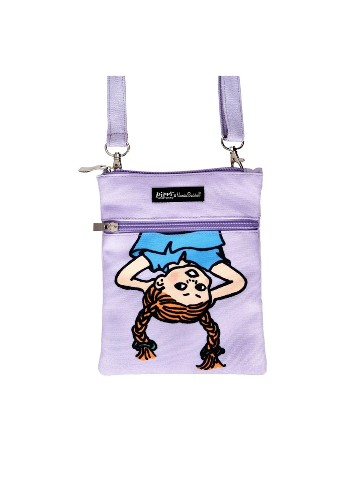 Umhängetasche Pippi Langstrumpf Kopfüber – Lila