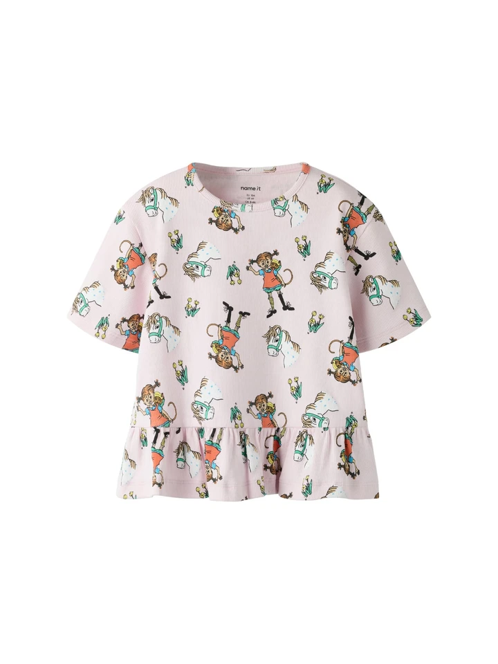 T-Shirt Pippi Langstrumpf & Freunde – Lila