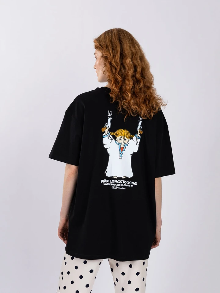 T-shirt Pippi Longstocking nightgown - Black