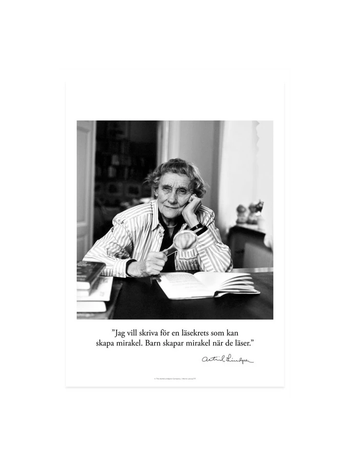 Poster Astrid Lindgren - Mirakel - 21x30 cm