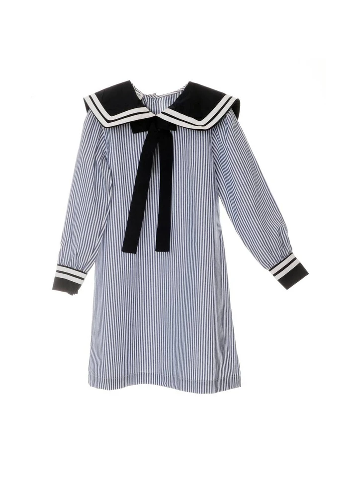 Sailor-style dress Madicken - Blue