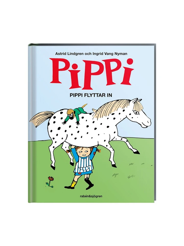 Picture book Pippi moves in (in Swedish)
