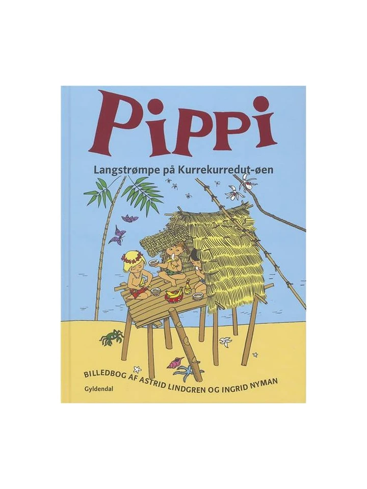 Bilderbok Pippi på Kurrekurredutt-øen - Danska