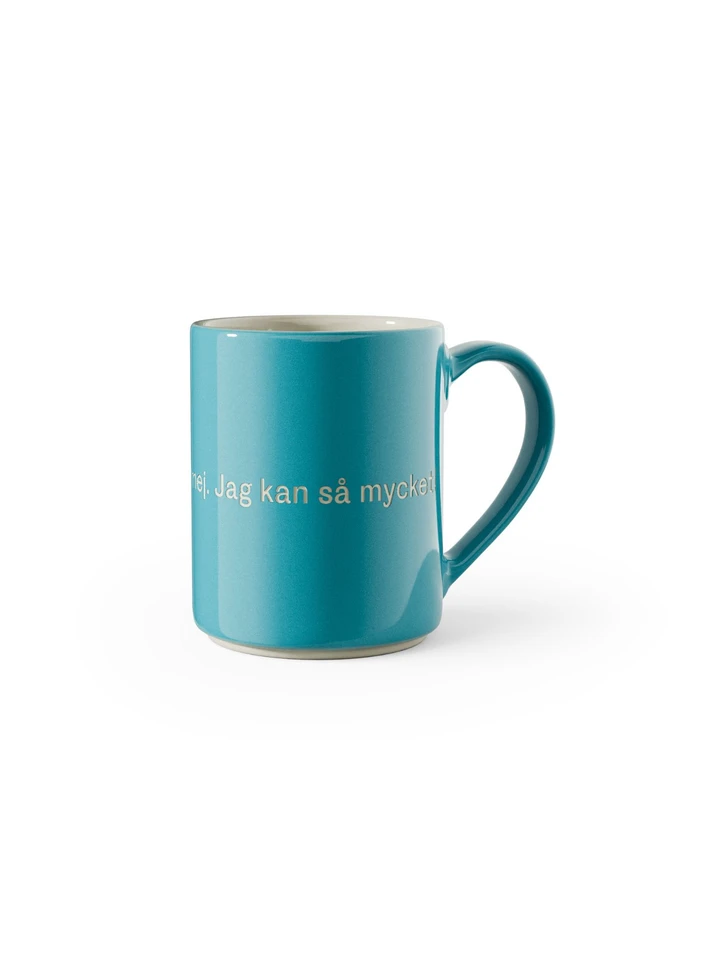 Mug Det är konstigt med mig Turkos