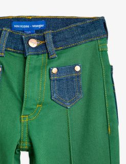 M.Rodini x Wrangler Flared Jeans Green