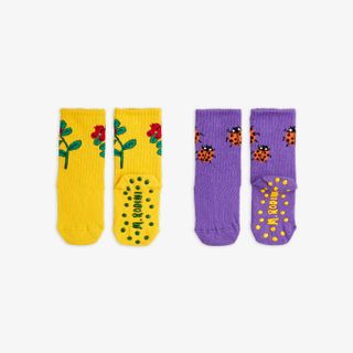 Lingonberries 2-pack anti-slip socks