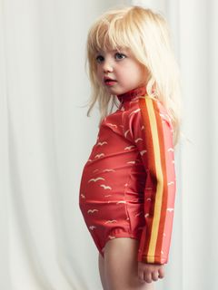 Seagull Long Sleeve Swimsuit