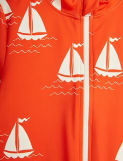 Sailing boats short sleeve uv suit